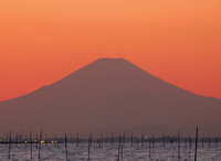 Mount Fuji over Edo Bay