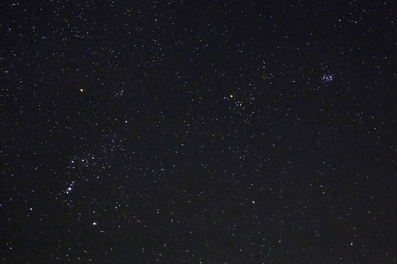 Lovejoy and Orion WIDE 10thJan
