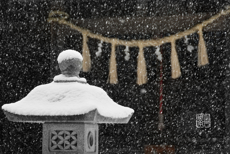 Lantern in Snow